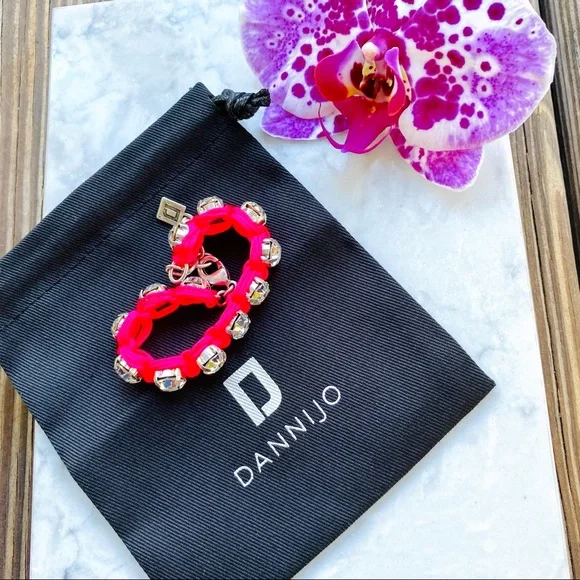 DANNIJO Ellen Pink Crystal Bracelet NWT - Picture 10 of 16